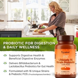 Cápsulas Probióticas de Marca Privada OEM/ODM con 16 Cepas y FOS, Favorecen la Salud Digestiva y la Salud Intestinal - Product Image 3
