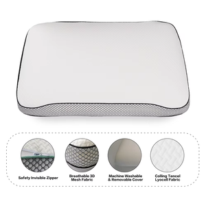 Oreiller orthopédique pour le cou <span class=keywords><strong>Arthome</strong></span>, haute qualité, vente en gros, hôtel, maison, housse écologique, respirant, toutes saisons, pour dormir - Product Image 5