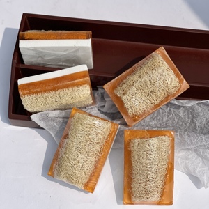 Barre de <span class=keywords><strong>savon</strong></span> luffa <span class=keywords><strong>exfoliant</strong></span> naturel OEM <span class=keywords><strong>Savon</strong></span> au <span class=keywords><strong>lait</strong></span> de chèvre miel hydratant Barre de bain artisanale <span class=keywords><strong>Savon</strong></span> luffa - Product Image 4