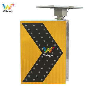 Señales de tráfico de flecha bidireccional LED solar para construcción de carreteras Señales de advertencia de alta visibilidad para viajes seguros - Product Image 3