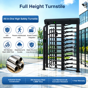 Torniquete de Altura Completa con Reconocimiento Facial, RFID, Anti-Embestidares, Anti-Escalada, Bidireccional, IP54, para Parques Industriales y Empresariales - Product Image 3