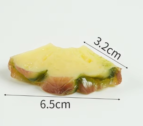 สับปะรดสีเหลืองเข้มแบบแผ่น - ไม่มีหัวเข็มขัด