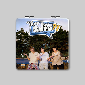 Venta al por mayor KPOP Idol <span class=keywords><strong>Bangtan</strong></span> Boys JIMIN JUNGKOOK V <span class=keywords><strong>Taehyung</strong></span> ¿ESTÁS SEGURO? Espejo de maquillaje portátil plegable cuadrado de doble cara - Product Image 2