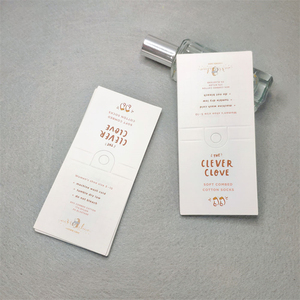 Chất Lượng Tốt Tùy Chỉnh Gấp Giấy Treo Tag Vớ Bao Bì Tag Treo Thẻ Cho Vớ - Product Image 3