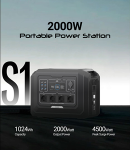 Bloc d'alimentation LiFePO4 2000W avec contrôle par application, démarreur rapide, idéal pour voiture, voyages en extérieur et urgences domestiques - Product Image 3