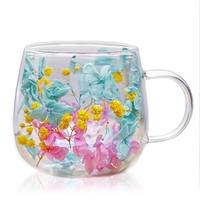 Lot de 2 ou 4 tasses à café en verre à double paroi, isolées, pour sublimation, 300-400 ml, droites, de luxe, modernes, compatibles micro-ondes