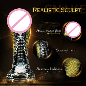 Dildo Manual de Silicona en Forma de <span class=keywords><strong>Cobra</strong></span> para Masturbación Femenina, Súper Grande, Curvo, Suave, con Ventosa, Impermeable - Product Image 5