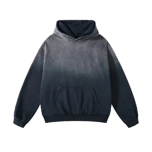 High Fashion Winter Oversized Zipper-Up <b>Hoodie</b> Custom Logo Print Windproof Unisex <b>Mens</b> Dyed Custom Packaging - Product Image 6