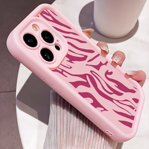 Cover per Telefono Cellulare in TPU Antiurto con Stampa a Righe <span class=keywords><strong>Rosa</strong></span> e Rose, Stile Lente a Scala per Samsung Galaxy A07 A17 A56 S26 Ultra - Product Image 1