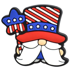 Parche <span class=keywords><strong>Adhesivo</strong></span> Suave de PVC con Diseño de Bandera de Estados Unidos para el Día de la Independencia, Accesorios para el Cabello, Zapatos y Flores, Adorno para Zapatos con Bandera Americana - Product Image 4