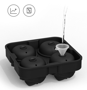 ถาดทำน้ำแข็งซิลิโคนรูปดอกกุหลาบ <span class=keywords><strong>4</strong></span> ช่อง ง่ายต่อการถอดออก ทำน้ำแข็งก้อนใหญ่สำหรับค็อกเทลเย็น เบอร์เบิร์น และเครื่องดื่มโฮมเมด - Product Image 5