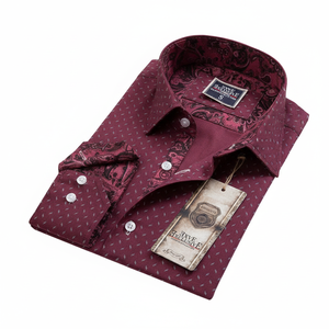 เบอร์กันดี,เสื้อผู้ชาย,เสื้อ,Corbat,Hemd,Rubaska,ไก่งวงผลิตเสื้อ - Product Image 2