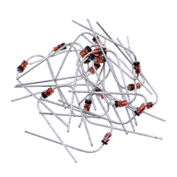 200 pièces 1W Zener verre régulateur de tension Diode Kit 10 Types insertion directe 3.3V ~ 7.5V mixte 1N47 série pour LED