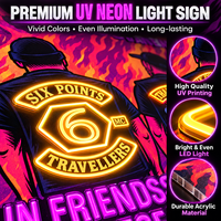 Enseigne néon LED personnalisée imprimée UV, logo acrylique sur mesure, éclairage mural pour bar, garage, club-house, boutique, décoration professionnelle