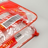 Grand sac fourre-tout en PVC transparent personnalisé paquet de couverture en mousseline grand sac à provisions en plastique transparent