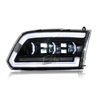 Conjunto de Faros LED para Dodge Ram 1500 2500 3500 08-18, Modificados con Señal de Giro Secuencial, DRL, Proyector, Lámpara Delantera