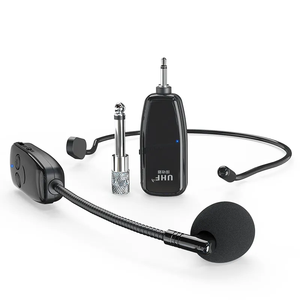 Usine Vente Chaude Rechargeable <span class=keywords><strong>Microphone</strong></span> Haut-Parleur Interview Enseignement Portable Casque 2.4G <span class=keywords><strong>Microphone</strong></span> Sans Fil - Product Image 1