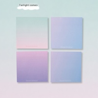 Bloc-notes autocollants dégradés style Instagram, minimalistes, japonais, haute valeur esthétique, féériques, personnalisables