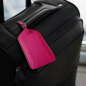 Etiqueta de equipaje de cuero PU de alta calidad, ajustable, multicolor, duradera, para tarjeta de embarque, de cuero completo, en blanco para personalizar. - Product Image 5