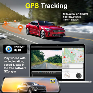 2024 Full HD Dash Video Recorder 10 \ "3 Cam WiFi App Control Espejo retrovisor para automóvil con lente dual IPS DVR - Product Image 6