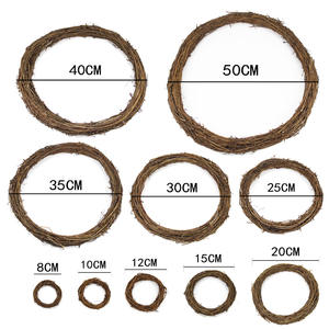 New Design <b>Christmas</b> Hanging Wicker <b>Wreath</b> door <b>wreath</b> <b>christmas</b> <b>wreath</b> decoration - Product Image 2