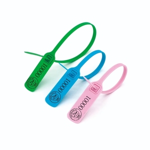 Sellos de Seguridad de Plástico Desechables a Prueba de Manipulación, Personalizados, para Equipaje, Bancos y Extintores de Incendios - Product Image 1