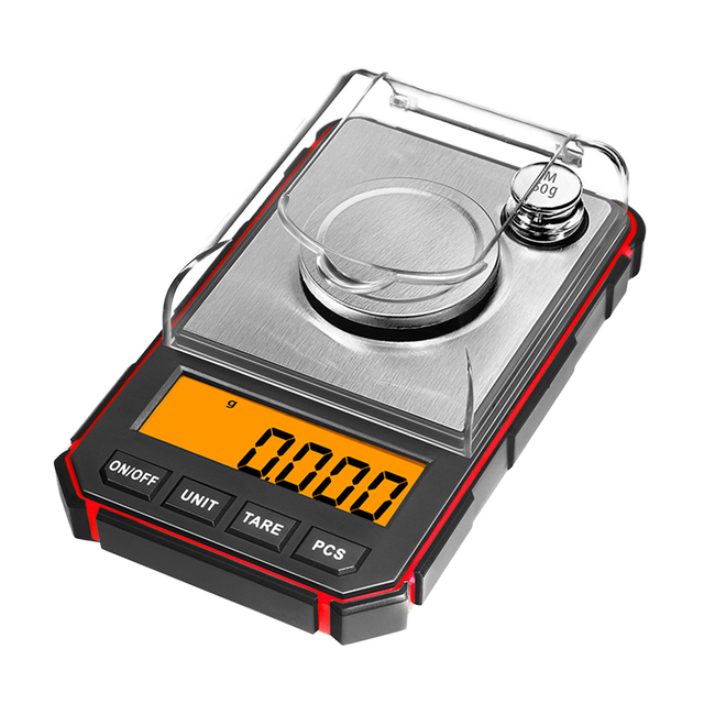 Electronic Scale Digital Weight Precision Mini Portable Balance Basic LCD Laboratory Scales for Multipurpose Jewelry