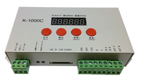 Contrôleur de pixels LED K-1000C Original Ws2812 K1000C SPI 1500 pixels programmable DMX512 Ws2811 Carte SD Contrôleur de pixels LED