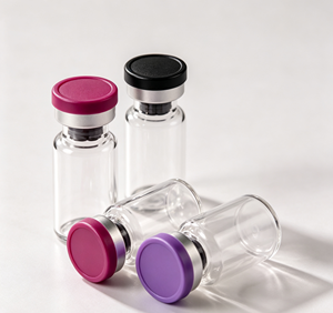 Multi Color Aluminum Cap Borosilicate Glass Vials 3ml 5ml 10ml, Airtight Empty Crimp Neck Storage <b>Bottles</b> For Powder Liquid - Product Image 4