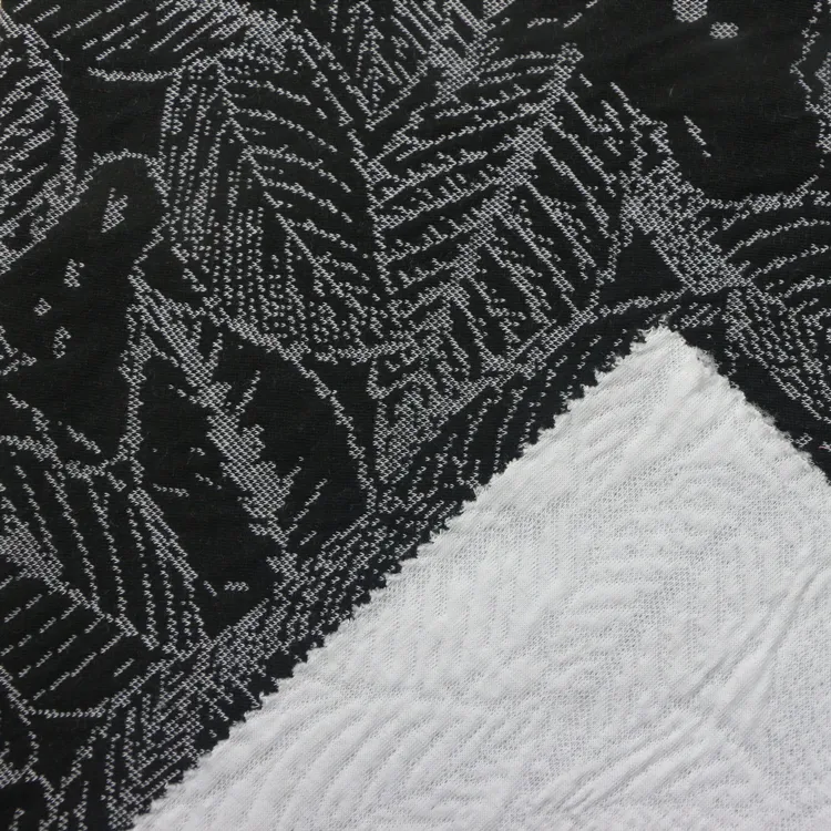 CVC cotone poliestere tinto in filo lascia orso trapunta Jacquard maglia 3D strato d'aria Scuba trapunta tessuto per vestiti del bambino indumento maschera per il viso