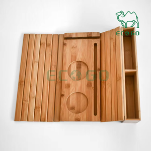 Support <span class=keywords><strong>de</strong></span> télécommande <span class=keywords><strong>de</strong></span> table <span class=keywords><strong>amovible</strong></span>, porte-gobelet mobile, <span class=keywords><strong>plateau</strong></span> <span class=keywords><strong>de</strong></span> <span class=keywords><strong>canapé</strong></span> en bambou avec boîte <span class=keywords><strong>de</strong></span> rangement - Product Image 3