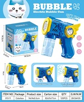 Machine à bulles électrique unisexe nouvelle génération en gros, jouet pour enfants en plastique PP automatique, pistolet à bulles amusant pour jouer en plein air