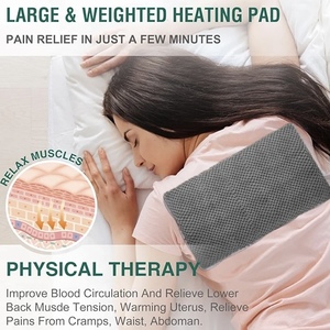 微波炉加热垫 15"x9"，带重量的米豆袋热敷包，用于缓解抽筋、颈部、肩部、背部肌肉关节疼痛 - Product Image 5