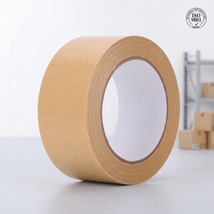 Feuchtigkeitsbeständiges PE-beschichtetes braunes Papierband und selbstklebendes Kraftpapier-Versiegelungsband für schwere Kartonverpackungen - Product Image 1