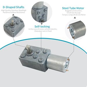 <span class=keywords><strong>Moteur</strong></span> à courant continu 12V JSX-370, micro-<span class=keywords><strong>moteur</strong></span> à engrenages à vis sans fin, réducteur à couple élevé, autobloquant, <span class=keywords><strong>moteur</strong></span> 12 volts, <span class=keywords><strong>moteur</strong></span> électrique 24V - Product Image 3