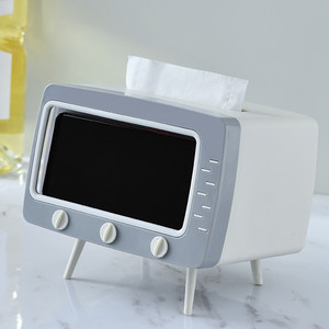 TV Tissue Box Handy Stand halter Desktop Papier halter Organizer Lagerung Serviette Fall Organizer - Product Image 4