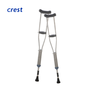 Vente d'usine, béquille pliable en aluminium réglable sous le bras, aide à la marche, béquilles médicales sous le bras, canne de marche - Product Image 2