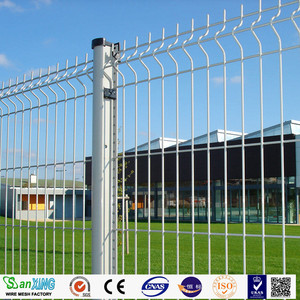 Panneau de clôture en treillis métallique galvanisé 3D courbé, clôture de sécurité en fer pour les résidences, les commerces, les cours extérieures, revêtement en PVC - Product Image 2