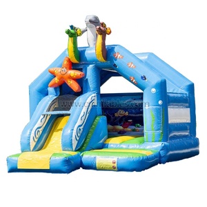 Maison gonflable de <span class=keywords><strong>rebond</strong></span> du monde marin d'Orient Inflatables avec la glissière avant - Product Image 2