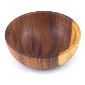 Plateau Coréen Créatif en Bois d'Acacia Écologique, Assiette Rétro pour Hôtel, Plat de Service Occidental, Ensemble de Plats et Bols, Assiette Ronde Gravée, Retour à l'École - Product Image 3
