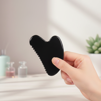 Vente en gros de pierres noires Bian pour massage du cou, Gua Sha, massage facial, grattage du visage et du corps, thérapie anti-âge, beauté, Guangdong LRYS