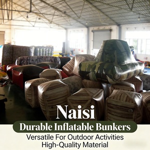 Nuovo Design: Set di 12 Bunker Gonfiabili in PVC da 0,6mm per Paintball, Ostacoli Portatili per Tiro, Campo da Gioco ad Aria Compressa - Product Image 3