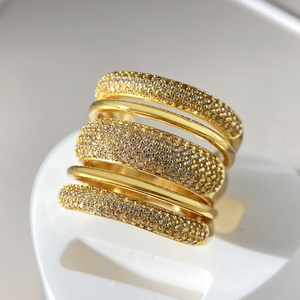 Women's Multi-Style <b>Set</b> <b>Rings</b> Sparkling Crystal Fashion Gold Plated Paved Cubic Zirconia <b>Ring</b> for Gift - Product Image 5