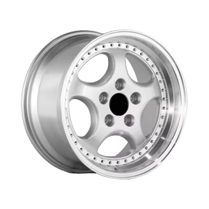 En Stock, Ruedas 5x130 de 18 Pulgadas, Llantas 8/9.5J ET50 Plateadas Cóncavas de Aleación Fundida para Porsche 964 Fuchs 993 912 <span class=keywords><strong>911</strong></span> <span class=keywords><strong>944</strong></span> - Product Image 1