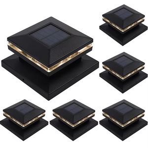 Lumière solaire de chapeau de poteau IP54 lumière solaire imperméable extérieure de LED lumières de jardin de pilier de pilier de cour de pilier de porte de villa - Product Image 1
