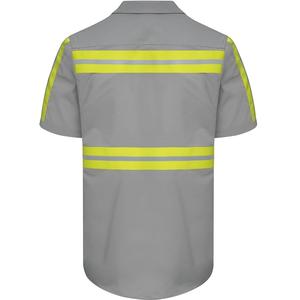 คุณภาพส่งออกการออกแบบที่กําหนดเองเสื้อเชิ้ตแขนสั้นผู้ชายมองเห็นสูงจากบังคลาเทศพร้อมราคาโรงงานโดยตรง - Product Image 2