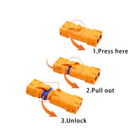 Connecteur DC Amass LFB30 (M/F) LFB30-M LFB30-F étanche à sertir en cuivre argenté, modèle à ressort pour avion, alimentation PCB