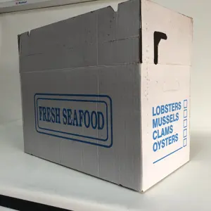 コーティングワックス冷凍魚シーフードカートンボックスケータリング食品輸送ボックス