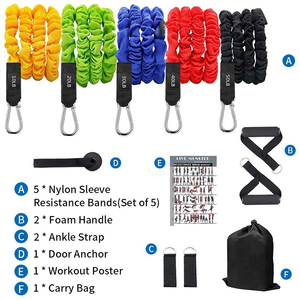 LADYGLOW Ensemble de bandes de résistance pour tractions et fitness, 150 lbs, pour entraînement de force, exercices de gym, musculation à domicile - Product Image 6