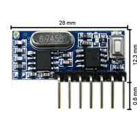 Module de décodage sans fil 433 MHz RX480E, module d'encodage de transmission sans fil, accessoires d'émetteur